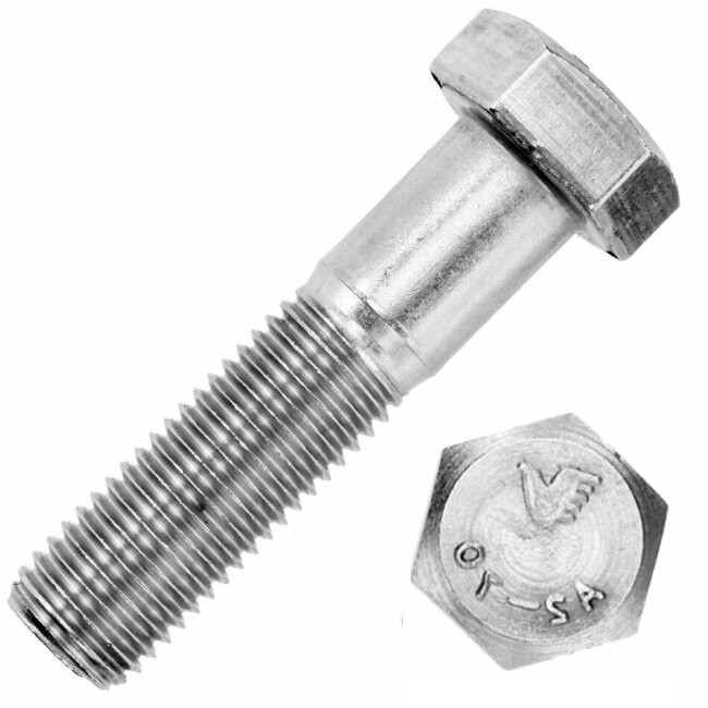 Болт DIN 931 оцинкованный 27x160